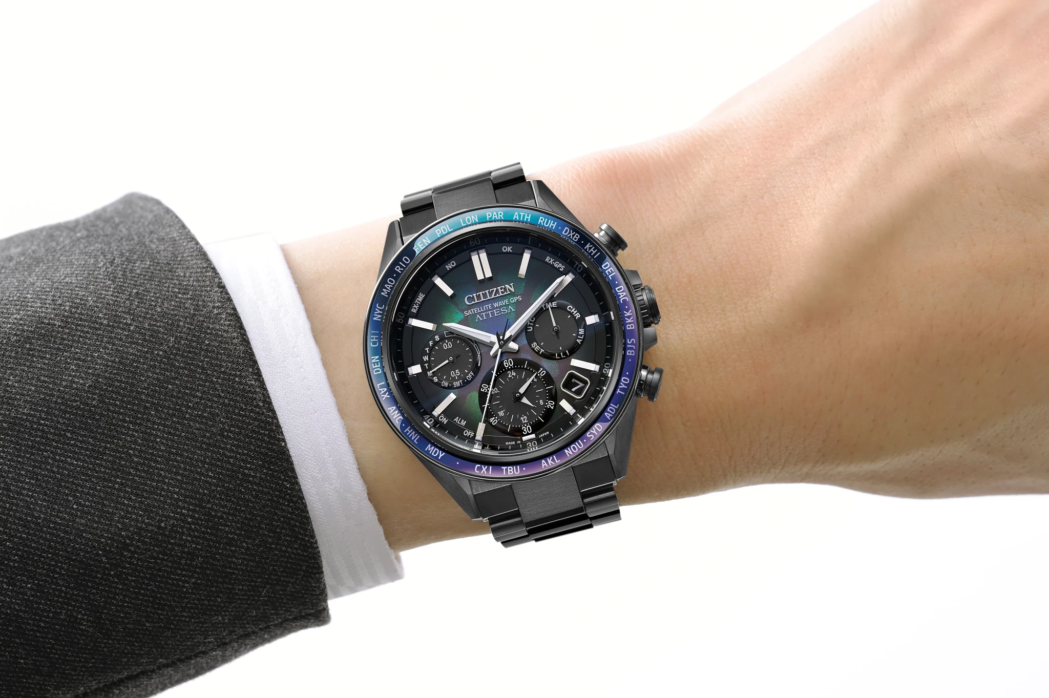 ATTESA Multiple colours Dial Super Titanium with DLC Coating